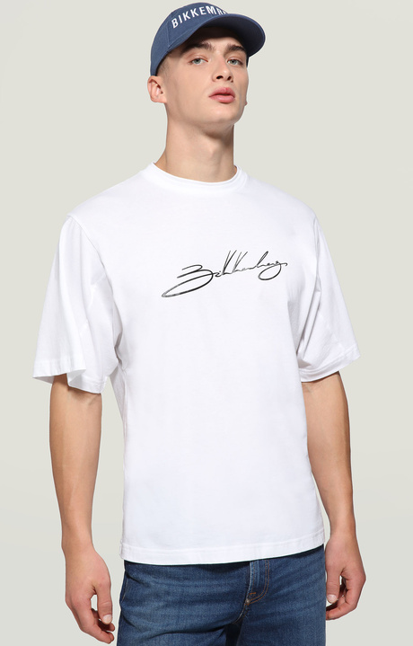 Men's T-shirt loose fit, OPTICAL WHITE, hi-res-1
