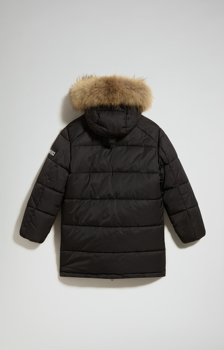 Junior quilted jacket, BLACK Junior quilted jacket, BLACK, hi-res-1