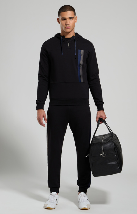 Men's hoodie sweatshirt, PIRATE BLACK, hi-res-1