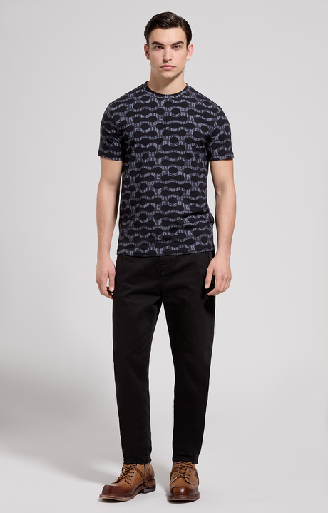 Men's slim fit pop camouflage T-shirt, BLACK, hi-res-1