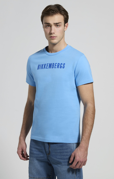 Men's tonal print T-shirt, LITTLE BOY BLUE, hi-res-1