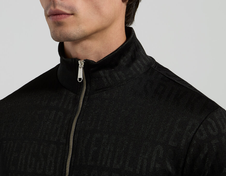 Men&rsquo;s jacquard sweatshirt, BLACK, hi-res-1