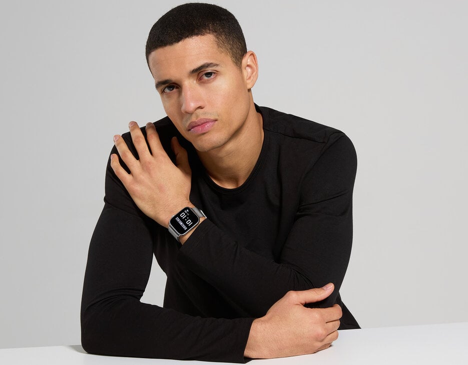 Wireless charging smartwatch, WHITE Wireless charging smartwatch, WHITE, hi-res-1