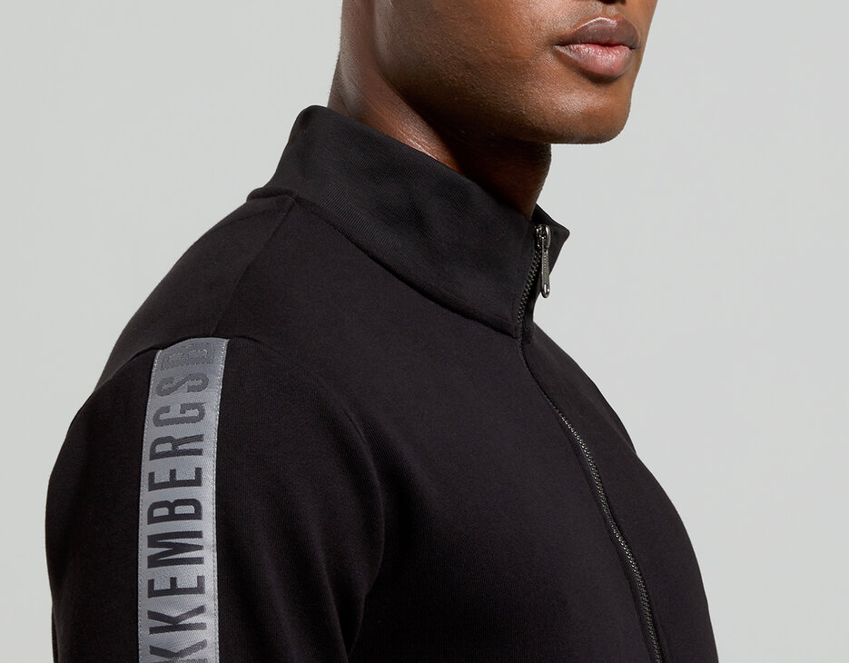 Men's sweatshirt with vanish logo, BLACK, hi-res-1