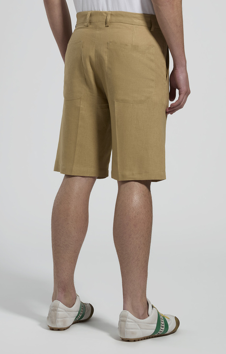 Men's linen and viscose shorts, SILVER FERN, hi-res-1
