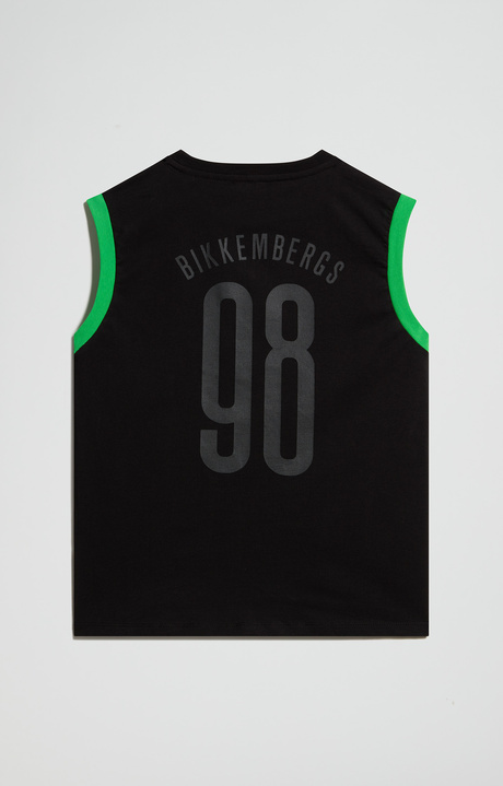 Junior's sleeveless t-shirt, BLACK, hi-res-1