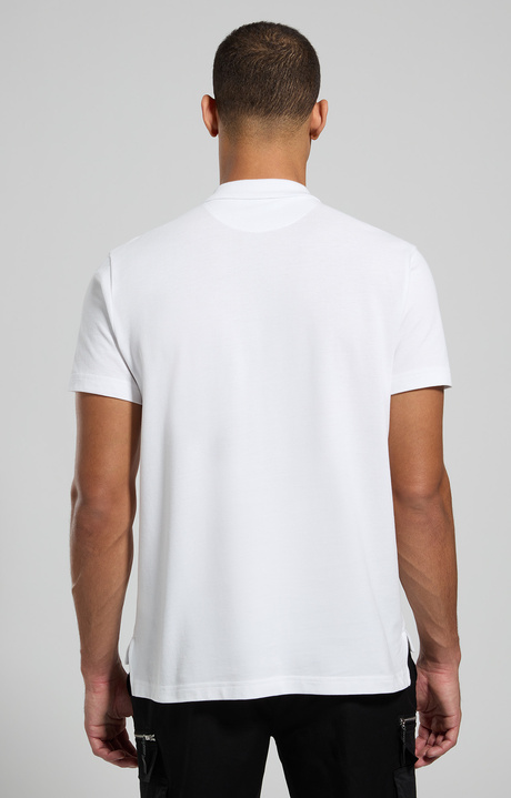 Embroidered men's polo shirt, WHITE, hi-res-1