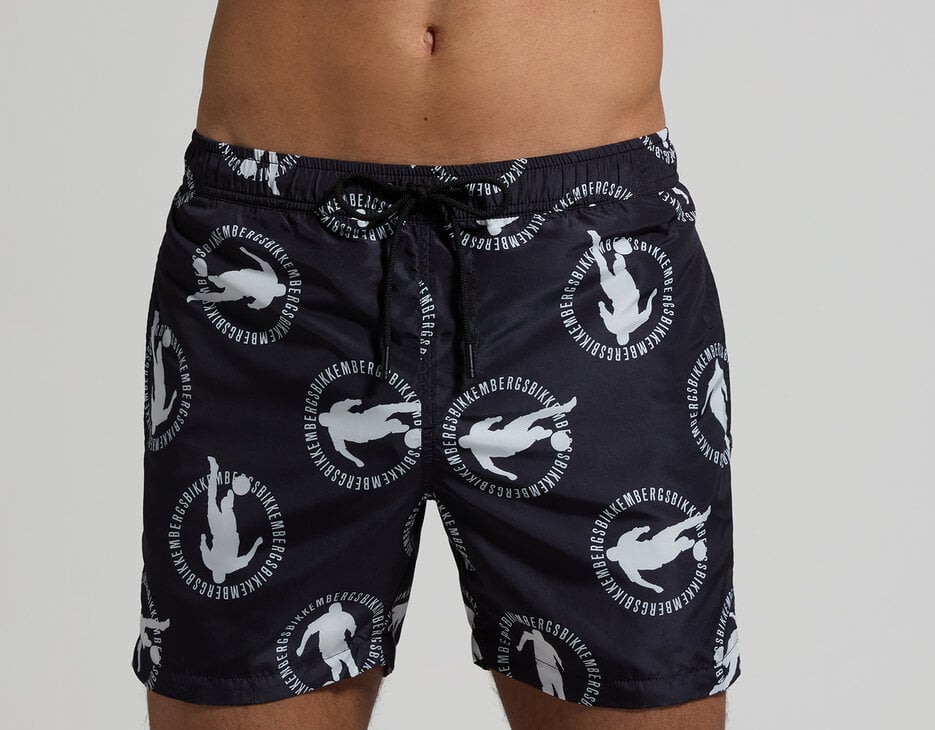 Men's swim shorts - stowable, BLACK Men's swim shorts - stowable, BLACK, hi-res-1