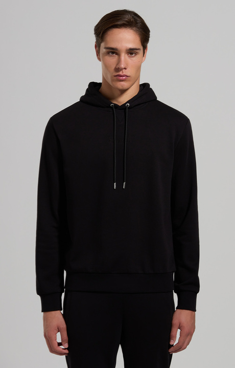 Men's embroidered sweatshirt, BLACK, hi-res-1