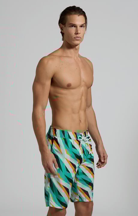 Men's optical boardshorts, MULTICOLOR Men's optical boardshorts, MULTICOLOR, hi-res-1