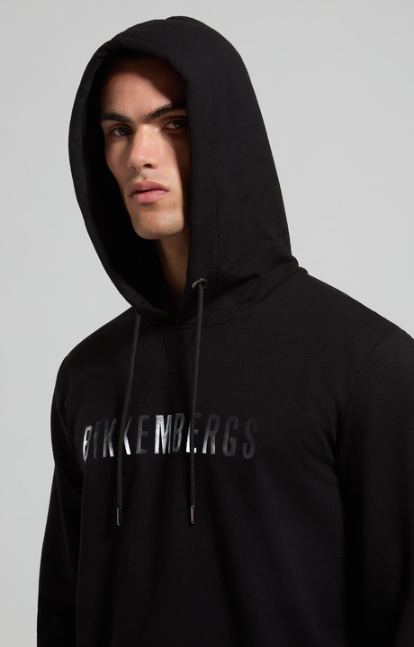 Men's sweatshirt in punto Milano, BLACK Men's sweatshirt in punto Milano, BLACK, hi-res-1