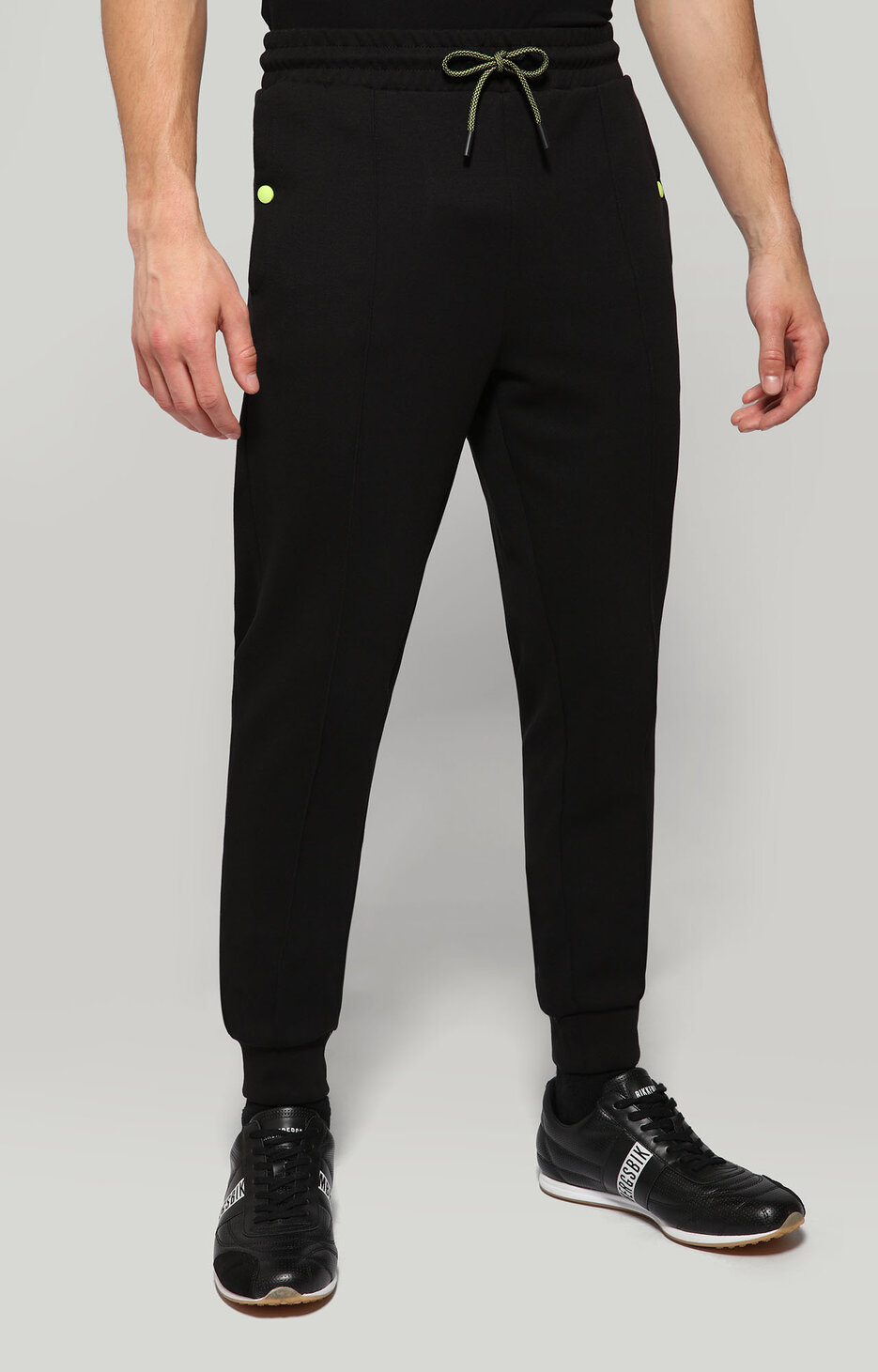 Men's fleece sweatpants with Soccer print, BLACK Men's fleece sweatpants with Soccer print, BLACK, hi-res-1
