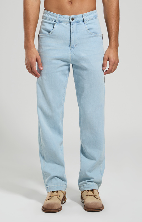 Wide fit men's jeans, L6 BLUE DENIM, hi-res-1