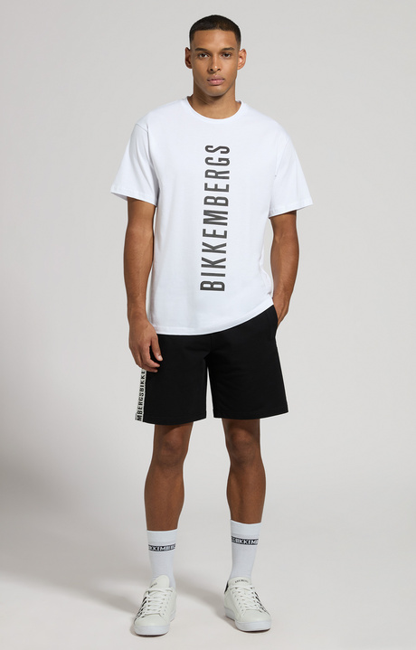 T-shirt uomo con logo, WHITE, hi-res-1