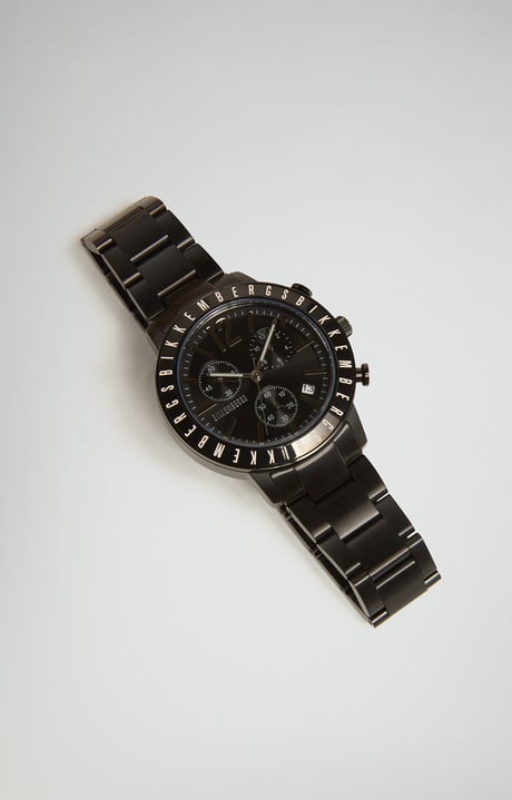 Steel watch, BLACK Steel watch, BLACK, hi-res-1