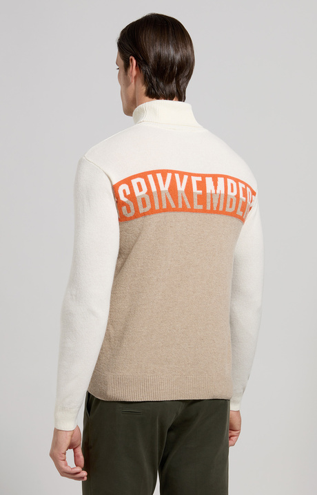 Men's turtleneck colour-block pullover, INCENSE, hi-res-1