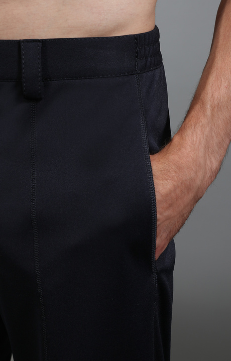 Men's navy trousers, NAVY, hi-res-1