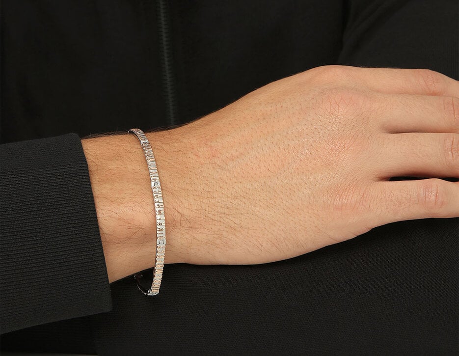 Bikkembergs men's bracelet with embossed lettering, 290 Bikkembergs men's bracelet with embossed lettering, 290, hi-res-1