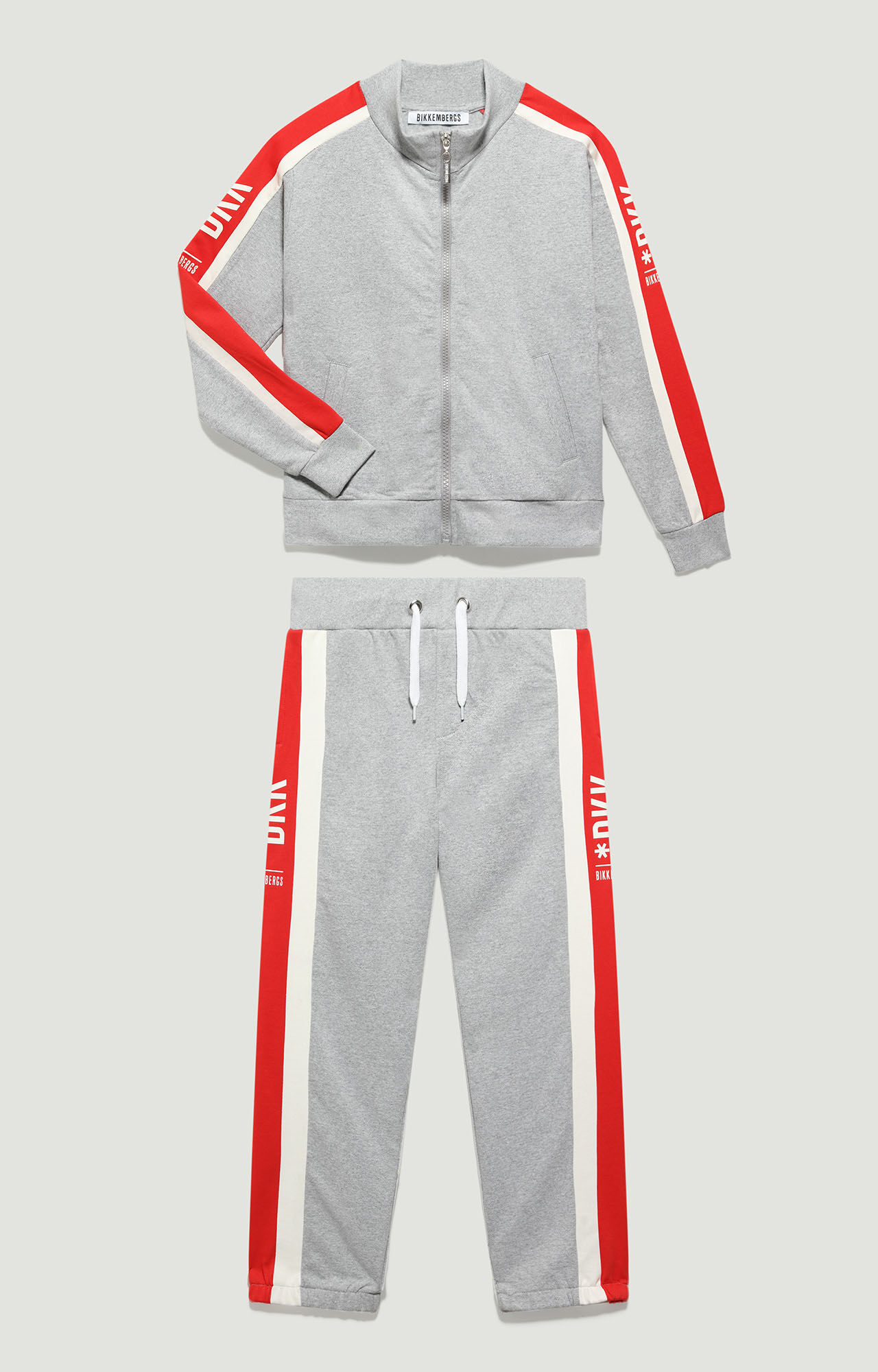 grey fleece tracksuit