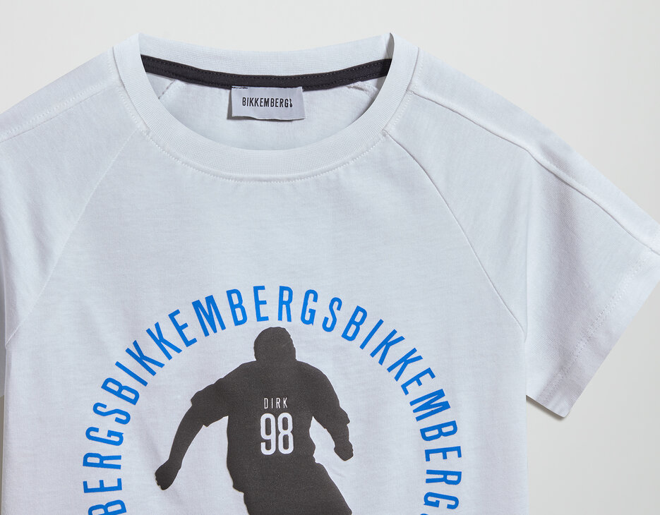 Boys&rsquo; soccer T-shirt, WHITE, hi-res-1