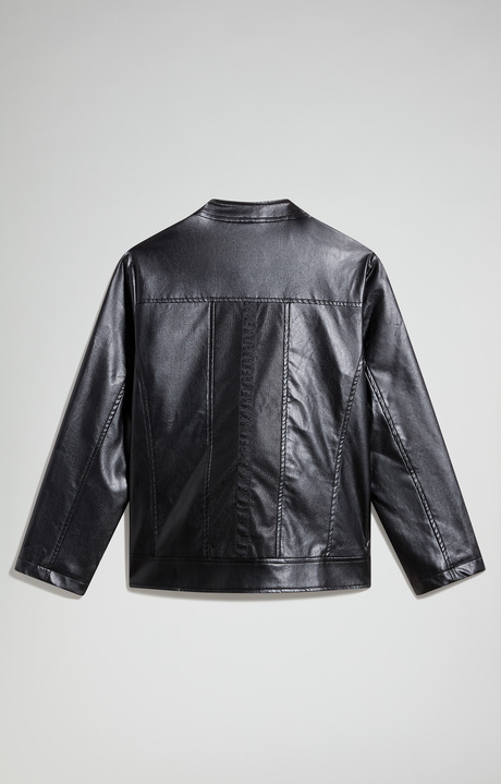 Boys&rsquo; biker jacket, BLACK, hi-res-1