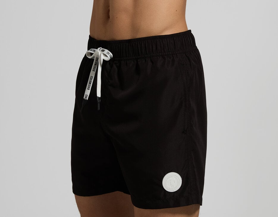 Men's swim shorts, BLACK Men's swim shorts, BLACK, hi-res-1