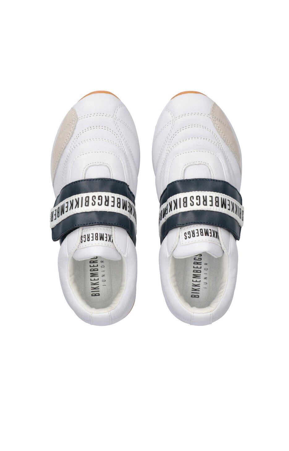 Kids' sneakers with velcro "Evans", WHITE/BLUE Kids' sneakers with velcro "Evans", WHITE/BLUE, hi-res-1