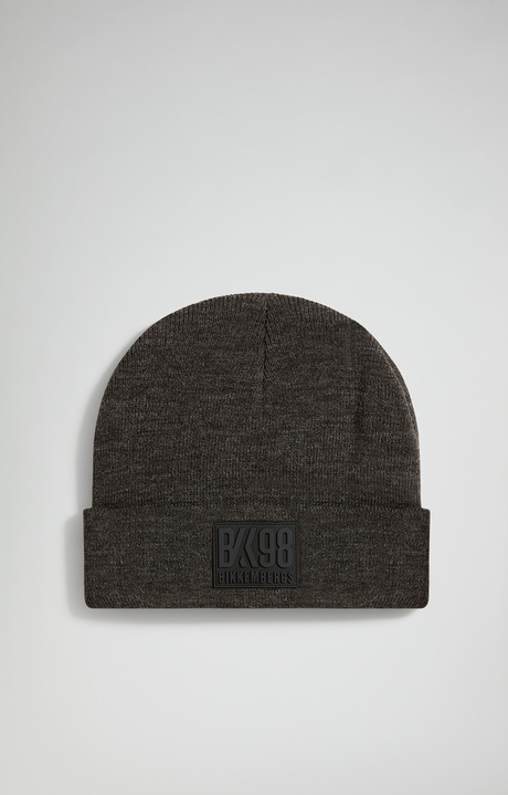 Men's hat with rubber label, GREY Men's hat with rubber label, GREY, hi-res-1