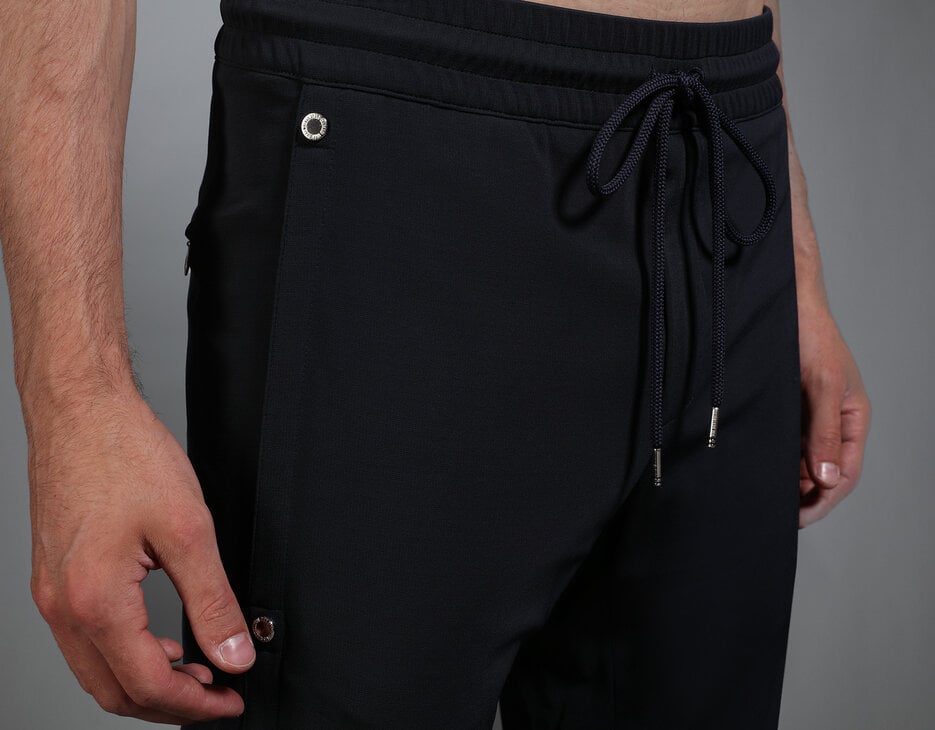 Men's navy blue jogging trousers, NAVY Men's navy blue jogging trousers, NAVY, hi-res-1