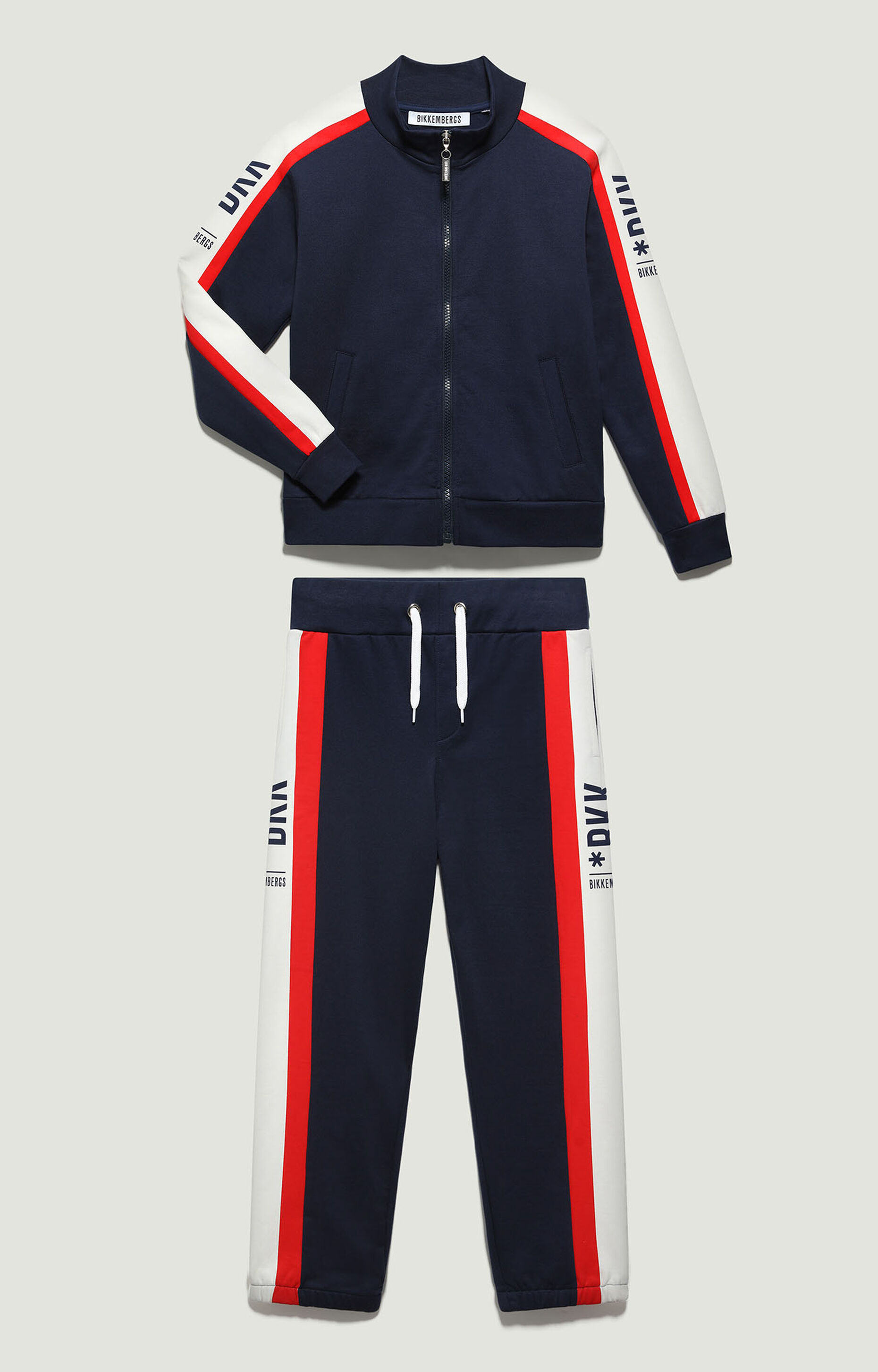 Fleece Tracksuit with contrast logo, WHITE (192DJMZF5122150102.A ...