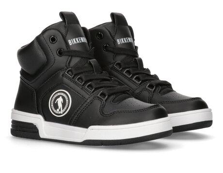 HIGH TOP LACE-UP SNEAKER, BLACK, hi-res-1