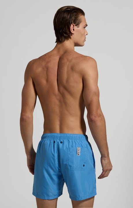 Tone-on-tone men's swim trunks, BLUE Tone-on-tone men's swim trunks, BLUE, hi-res-1