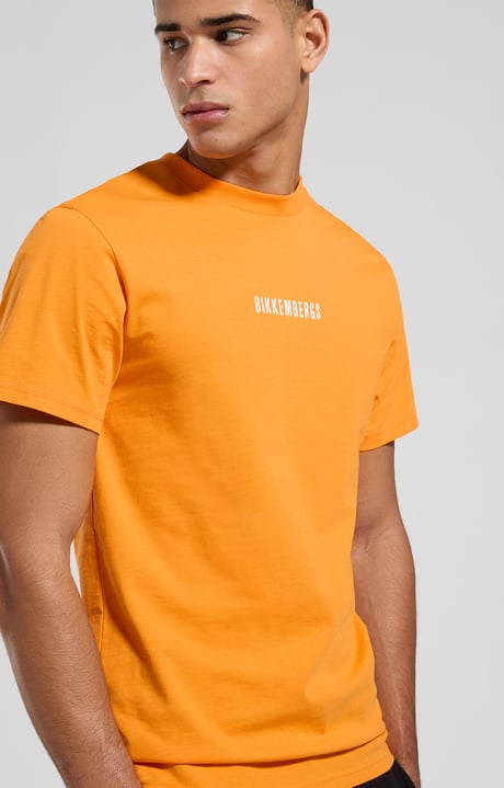 Optical print men's T-shirt, ORIOLE, hi-res-1