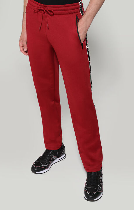 Pantaloni tuta uomo con inserti, RED, hi-res-1