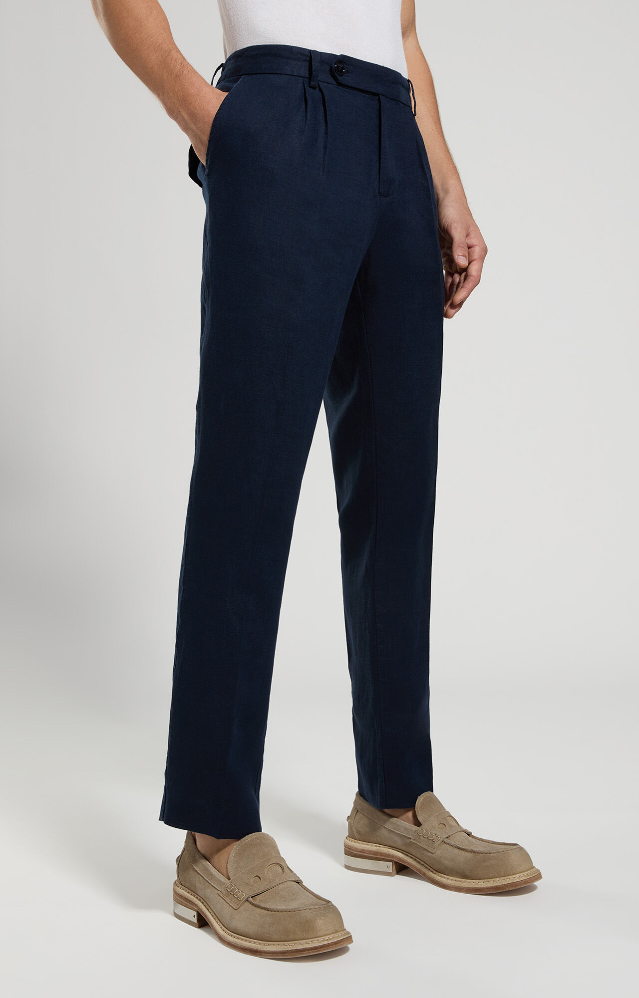 dirk bikkembergs Men's linen pants