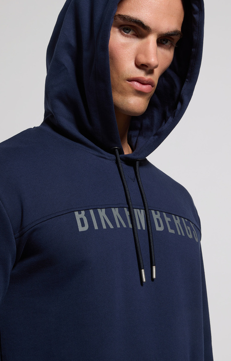 Men's hoodie sweatshirt, BLACK IRIS Men's hoodie sweatshirt, BLACK IRIS, hi-res-1