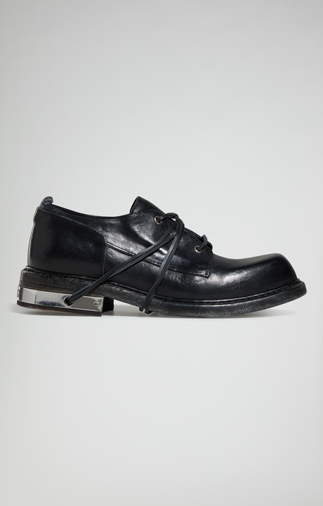 Men's lace-up shoes - Met Hole, BLACK, hi-res-1