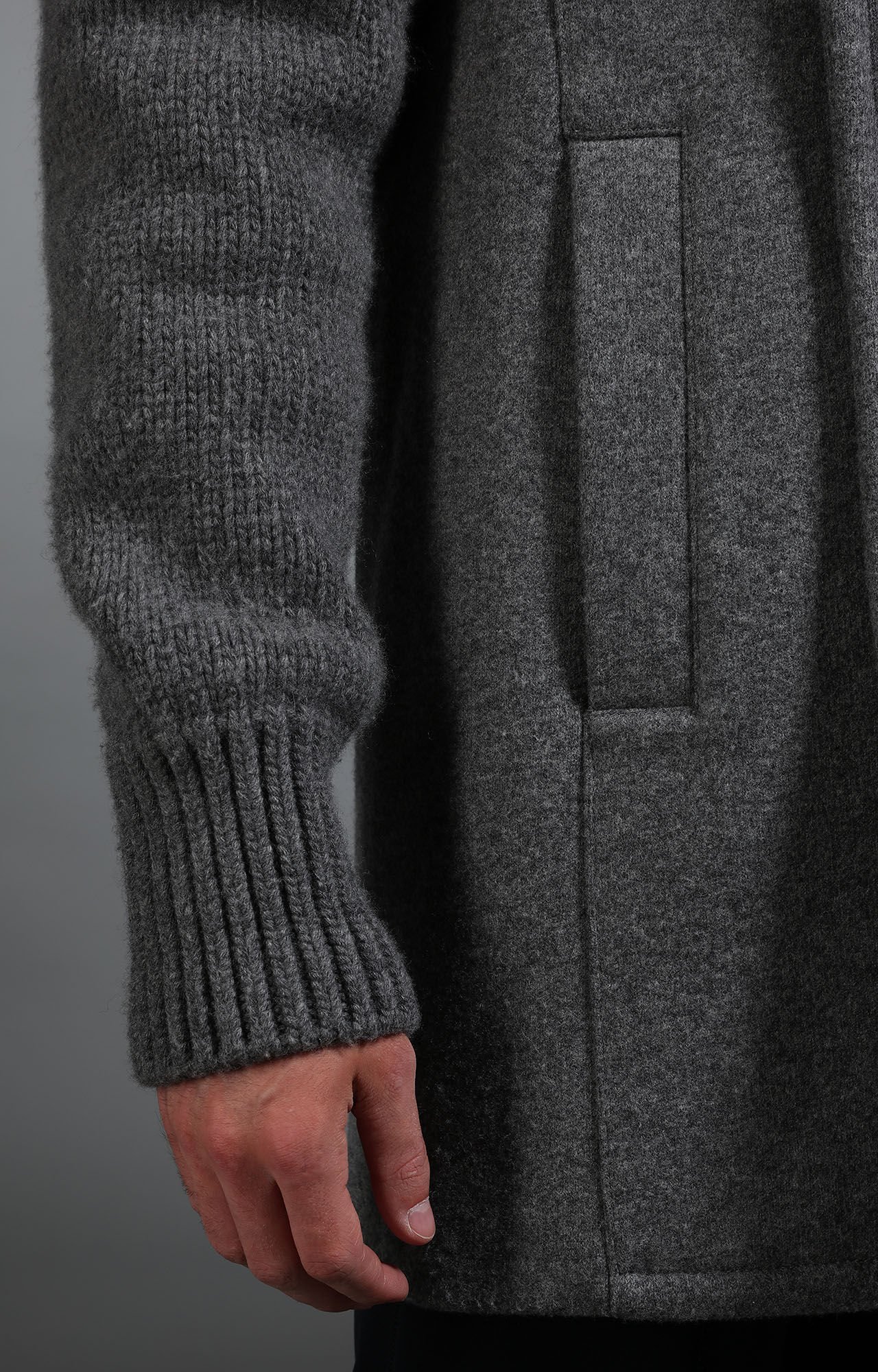 561 Wool Blanket Coat Grey  peak ウール 561 Wool Blanket Coat Grey peak ウール Grey Men's grey