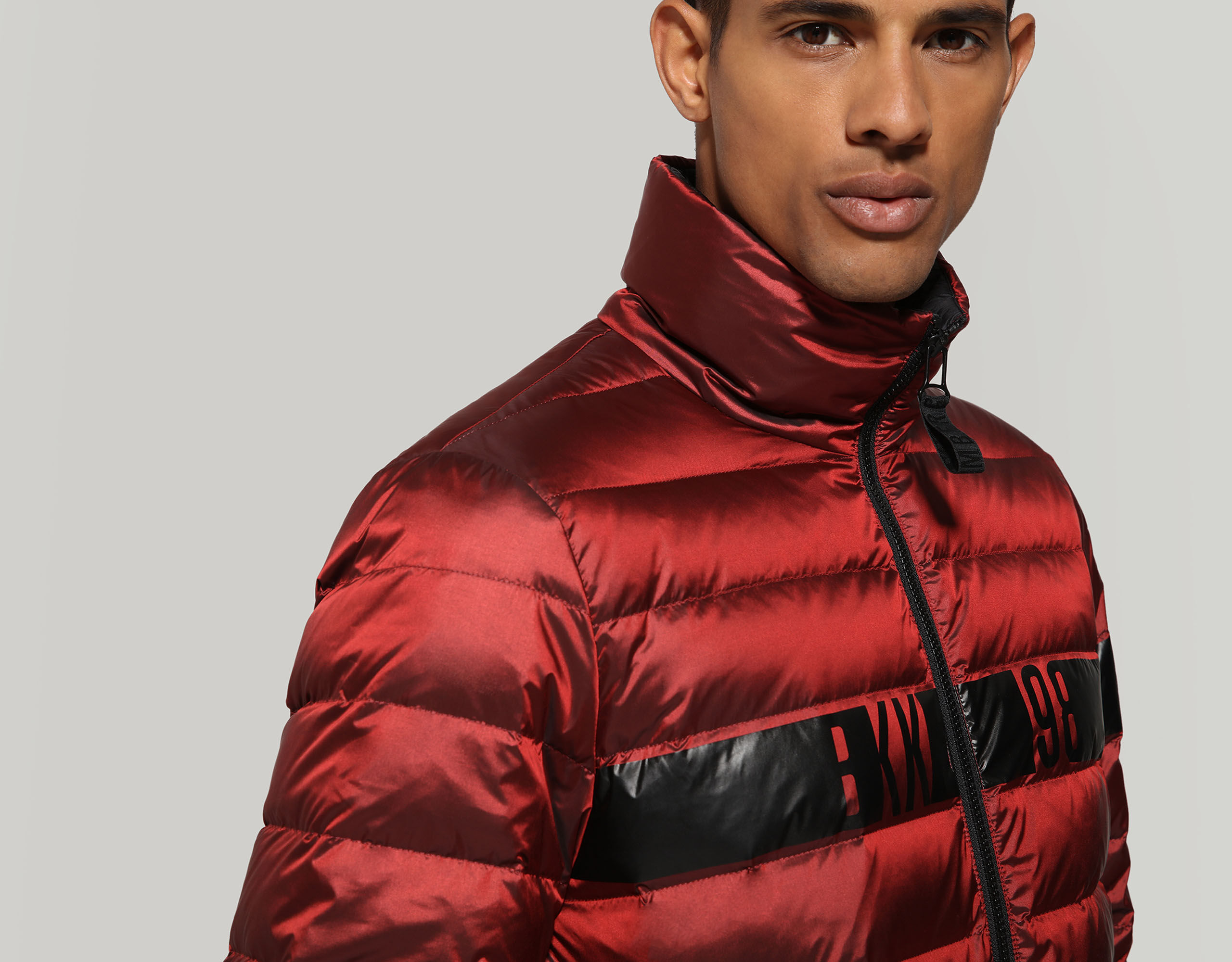 DIRK BIKKEMBERGS Giacca Uomo Cotone Rosso Button Up Light Jacket Taglia S Made in Italy 