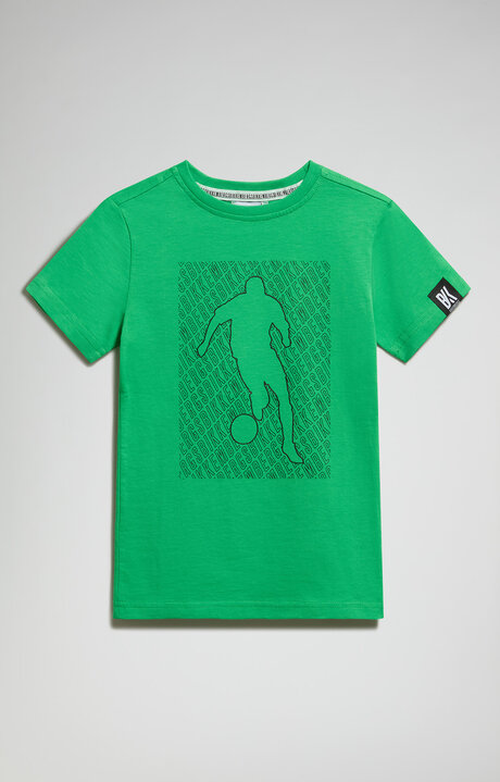 bikkembergs Boy's t-shirt with tone-on-tone print