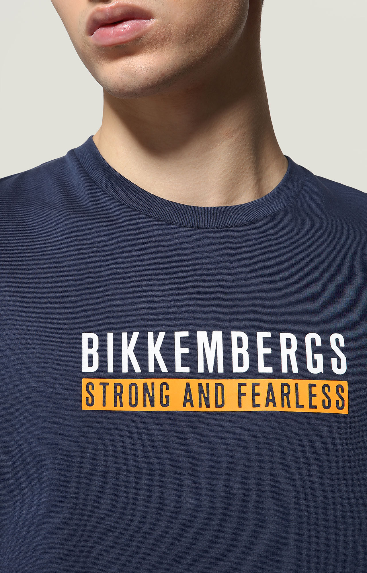 BIKKEMBERGS ロンt Men's Blue T-shirt front/back print | Bikkembergs