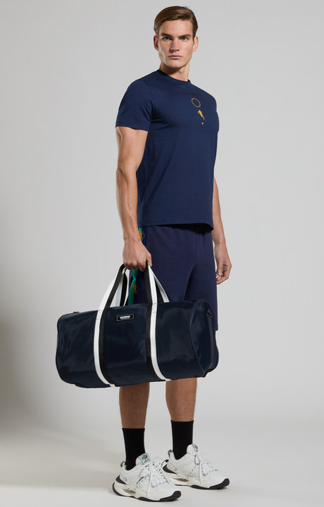 Men's fleece shorts, BLACK IRIS, hi-res-1