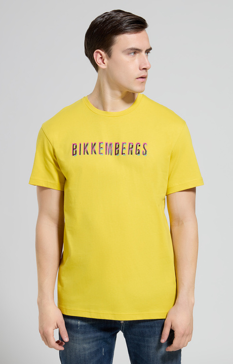 Men's Ready to Ride print T-shirt, SULPHUR, hi-res-1
