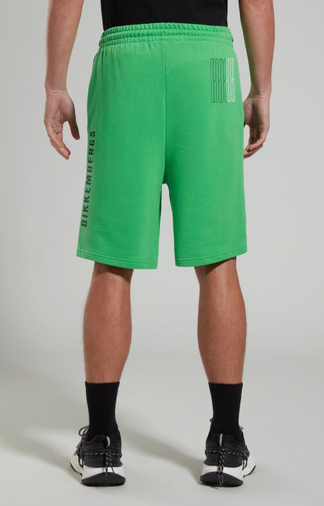 Men's fleece shorts, CLASSIC GREEN, hi-res-1
