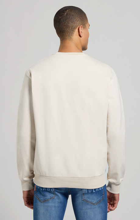 Men's round neck sweatshirt, MOONBEAM, hi-res-1