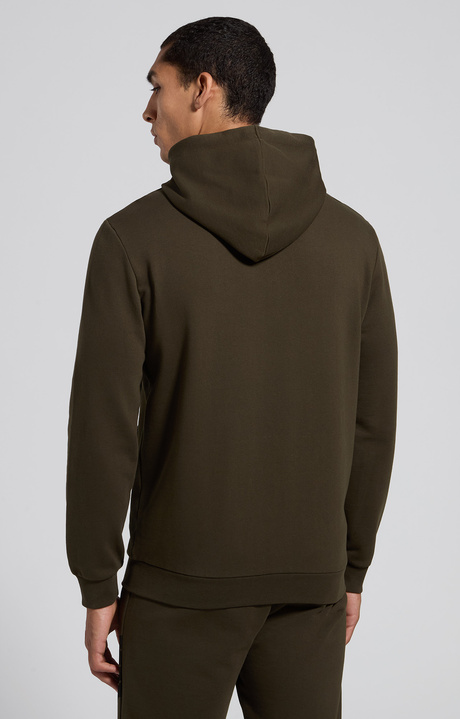 Men's green zip-up hoodie, FOREST NIGHT, hi-res-1
