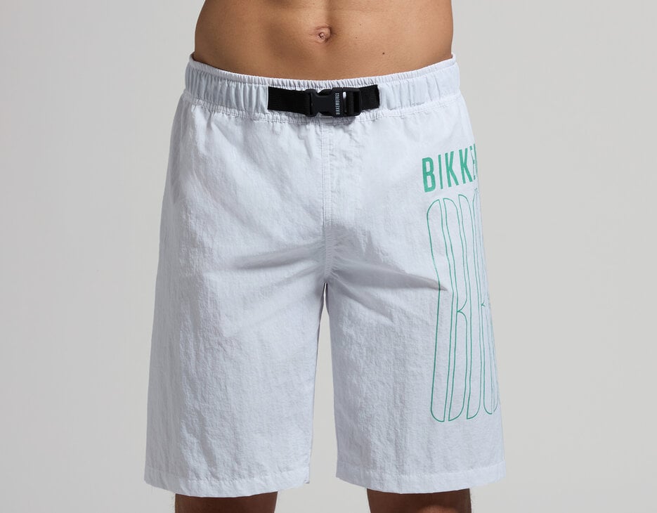 Men's long boardshorts, WHITE Men's long boardshorts, WHITE, hi-res-1