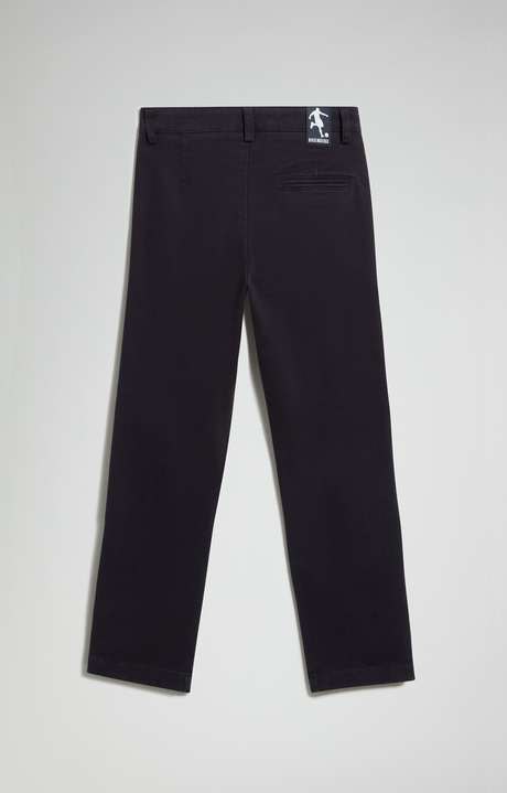 Boys' Cotton Chino Trousers, BLACK IRIS, hi-res-1