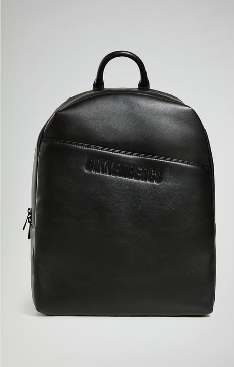 Byrne men's leather backpack, BLACK Byrne men's leather backpack, BLACK, hi-res-1