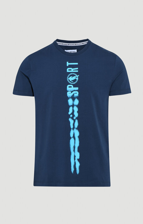 bikkembergs MEN'S T-SHIRT WITH SPORT PRINT